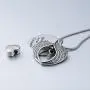 Beydodo Personalized Heart Cremation Urn Necklace for Ashes Always in My Heart Memory Necklace Gift with Funnel Kit