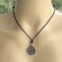 Egyptian Medical Symbol Jewelry staff of Hermes Caduceus health Intelligence Mercury Talisman Pewter Mens Womens Boys Girls Pendant Necklace for men women unisex w Black Adjustable Cord