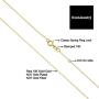 Kooljewelry 10k Yellow Gold 0.6 mm Diamond-cut Cable Chain Necklace (16, 18, 20 or 24 inch)