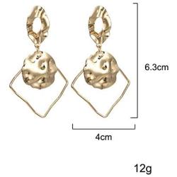 Geometric Triangle Earring Metal Simple Drop Dangle Earring Plating Gold Black Bohemian Dangling Costume Earring For Women Girl Bar Party Fashion Jewelry