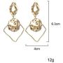 Geometric Triangle Earring Metal Simple Drop Dangle Earring Plating Gold Black Bohemian Dangling Costume Earring For Women Girl Bar Party Fashion Jewelry