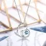 BriLove Women 925 Sterling Silver''I Love You Always & Forever'' Engraved CZ Heart Pendant Necklace BriLove Women 925 Sterling Silver''I Love You Always & Forever'' Engraved CZ Heart Pendant Necklace