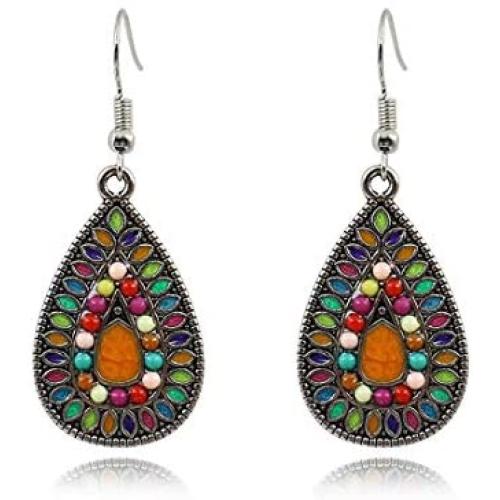 ROSTIVO Bohemian Earrings for Women and Girls Boho Jewelry Retro Vintage Ethnic Earrings Drop and Dangle Earrings