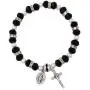 Rosemarie Collections Womens Beaded Stretch Rosary Bracelet with Crucifix and Miraculous Medal Rosemarie Collections Womens Beaded Stretch Rosary Bracelet with Crucifix and Miraculous Medal