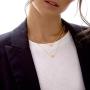 Makone Heart Necklace Gold 18k Layered Choker Necklace Gift for Women Girls Necklace Adjustable Layering Jewelry Set