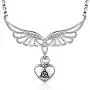 925 Silver Heart Cremation Jewelry for Ashes Angel Wing Urn Necklace Antique Celtic Keepsake Memorial Pendant for Ashes Keep Him/Her Close 925 Silver Heart Cremation Jewelry for Ashes Angel Wing Urn Necklace Antique Celtic Keepsake Memorial Pendant for Ashes Keep Him/Her Close