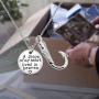 Zuo Bao Memorial Fish Hook Cremation Ash Urn Necklace A Piece of My Heart Lives in Heaven Jewelry Sympathy Loss Gift for Her