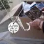 Zuo Bao Memorial Fish Hook Cremation Ash Urn Necklace A Piece of My Heart Lives in Heaven Jewelry Sympathy Loss Gift for Her