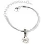 Carpe Diem ( on small circle ) Snake Chain Charm Bracelet