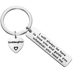 TIIMG Goddaughter Gift Goddaughter Confirmation Gift Baptism Gift I Will Always Be Here to Love You and Guide You Whenever You Need Me Goddaughter Jewelry
