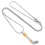 Hockey Stick Cremation Jewelry for Ashes Pendant Urns Pet Human Stainless Steel Memorial Necklace