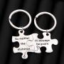 Zuo Bao Couple Keychains No Matter The Distance & Ill Always Be Yours Set Keychains Gift for Wife Husband Boyfriend Girlfriend Keychain Suit