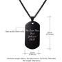 U7 Personalized Dog Tags Necklace with Chain Stainless Steel Text/Image Print Photo Custom Engraving Pendant, Gift for Men Women(Tag/Round/Heart)