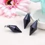 JOVIVI Healing Crystal Necklace Natural Semi-Precious Gemstone 12 Facted Reiki Pointed Healing Stone Chakra Pendant Necklace Pendulum Quartz Jewelry