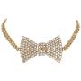 Sethain Boho Rhinestone Choker Necklace Silver Crystal bowknot Necklaces Party Jewelry Accessories for Women and Girls