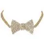 Sethain Boho Rhinestone Choker Necklace Silver Crystal bowknot Necklaces Party Jewelry Accessories for Women and Girls