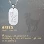 Custom4U Personalized Photo Necklace Zodiac Sign 12 Constellation Stainless Steel/Black/Gold Medallion Coin/Dog Tag Pendant Name Engrave with Chain Lucky Charm Customized Jewelry Gifts for Women Men
