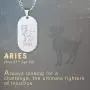 Custom4U Personalized Photo Necklace Zodiac Sign 12 Constellation Stainless Steel/Black/Gold Medallion Coin/Dog Tag Pendant Name Engrave with Chain Lucky Charm Customized Jewelry Gifts for Women Men