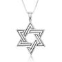 Marina Jewellery Real 925 Sterling Silver Chain Necklace with Jewish Token Pendant Charm, 18 or 24 Inch Box Chain (See Design/Chain Size Options)