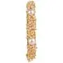 Efulgenz Indian Bollywood Traditional Ethnic Gold Plated Pearl Studded Bracelets Bangle Set Wedding Jewelry for Women