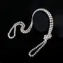 1920s Created Pearl Long Necklace Flapper Beads Necklace for Women 2 Pcs 6mm 8mm 1920s Created Pearl Long Necklace Flapper Beads Necklace for Women 2 Pcs 6mm 8mm