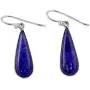 NOVICA Lapis Lazuli Rhodium Plated .925 Sterling Silver Dangle Earrings, Morning Raindrops NOVICA Lapis Lazuli Rhodium Plated .925 Sterling Silver Dangle Earrings, Morning Raindrops