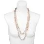 Jones New York Gold Two Twisted Chain White Pearls Necklace and Earrings Set Jones New York Gold Two Twisted Chain White Pearls Necklace and Earrings Set