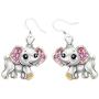 RTY Inspirational Gift Never Forget That I Love You Necklace Earrings Animal Jewelry Lucky Elephant Love Heart Pendant Necklace for Mom Wife Girlfriend