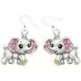 RTY Inspirational Gift Never Forget That I Love You Necklace Earrings Animal Jewelry Lucky Elephant Love Heart Pendant Necklace for Mom Wife Girlfriend
