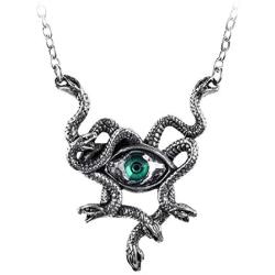 Alchemy of England Gorgons Eye Necklace, Silver