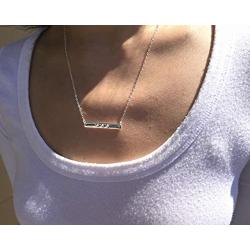 EFYTAL 30th Birthday Gifts for Women, 925 Sterling Silver Three CZ Bar Necklace For Her, 3 Decade Jewelry 30 Years Old