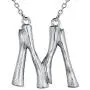 Beautlace Sideways Bamboo Letter Necklaces Silver/18K Gold/Black Gun Plated Initial Choker Pendant Alphabet Name Necklace Jewelry for Men and Women KP0001 Beautlace Sideways Bamboo Letter Necklaces Silver/18K Gold/Black Gun Plated Initial Choker Pendant Alphabet Name Necklace Jewelry for Men and Women KP0001