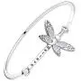 BEKECH Semicolon Butterfly Bangle Bracelet Mental Health Suicide Awareness Depression Awareness Semi Colon Jewelry Inspirational Gift for Fighter Warrior