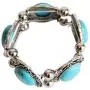 Sinkcangwu Bohemian Retro Pattern Ancient Oval Rhinestone Alloy Turquoise Bangles Statement Stretch Bracelet Fashion Jewelry for Women Girl Gift Sinkcangwu Bohemian Retro Pattern Ancient Oval Rhinestone Alloy Turquoise Bangles Statement Stretch Bracelet Fashion Jewelry for Women Girl Gift
