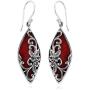 Shop LC 925 Sterling Silver Coral Stylish Unique Fashion Costume Dangle Drop Earrings Prom Jewelry Mothers Day Gifts Women