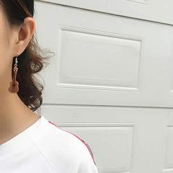 Personal Guitar Dangle Earrings Musical Instrument Earrings for Women Girls Music Lovers