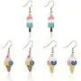 YINLIN Cute Colorful Ice Cream Pendant Necklace Sweet Food Jewelry
