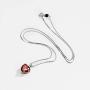 3.6 cttw Rhodolite Garnet Necklace Heart Pendant Sterling Silver January Birthstone Jewelry for Women 16-18 Inches
