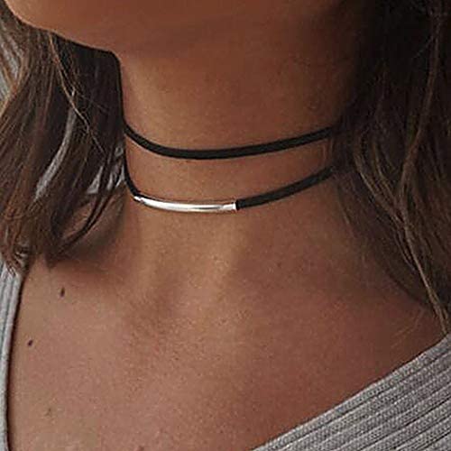 Relbcy Vintage Velvet Choker Necklace Black Tube Necklaces Festival Necklace Jewelry Accessories for Women and Girls