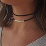 Relbcy Vintage Velvet Choker Necklace Black Tube Necklaces Festival Necklace Jewelry Accessories for Women and Girls