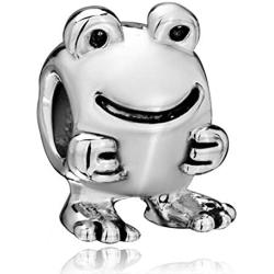 CharmSStory Happy Big Eyes Frog Animal Charms Beads Charms for Bracelets