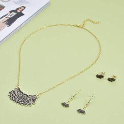 RBG Dissent Collar Necklace Set Ginsburg Dissent Earrings Ruth Bader Ginsburg Dangle Drop Earrings I Dissent Jewelry Set