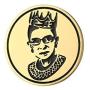 luomart Notorious RBG Dissent Pin Jewelry,Ruth Bader Ginsburg Collar Pin for Women Girls,Enamel Stainless Steel Pins Brooches Buttons for Hat Shirt Backpack