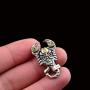 LOVECOM 925 Sterling Silver Scorpion Retro Pendants for Men Women Couple Cool Punk Fashion Charm Jewelry Accessories