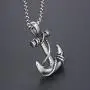 EunWow Anchor Pendant Nautical Pirate Necklace Cool Vintage Gifts for Men Included 22Chain EunWow Anchor Pendant Nautical Pirate Necklace Cool Vintage Gifts for Men Included 22Chain
