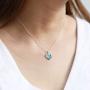 Boma Jewelry Sterling Silver Heart Necklace, 16 inches