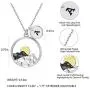 GORSKOY Initial A-Z Round Disc Snowy Mountain Pendant Necklace White Gold Plated for Outdoor Lovers Mountain Range Necklace for Nature Lovers GORSKOY Initial A-Z Round Disc Snowy Mountain Pendant Necklace White Gold Plated for Outdoor Lovers Mountain Range Necklace for Nature Lovers