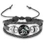 My Hero Wristband Braided Bracelet Necklace Anime My Hero Time Gemstone Leather Jewelry