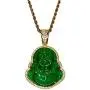 Iced Laughing Buddha Green Jade Pendant Necklace Rope Chain Genuine Certified Grade A Jadeite Jade Hand Crafted, Jade Neckalce, 14k Gold Filled Laughing Jade Buddha Necklace, Jade Medallion Iced Laughing Buddha Green Jade Pendant Necklace Rope Chain Genuine Certified Grade A Jadeite Jade Hand Crafted, Jade Neckalce, 14k Gold Filled Laughing Jade Buddha Necklace, Jade Medallion
