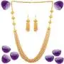 Touchstone Indian Bollywood Handcrafted Traditional Royal Mughal Kundan Polki Meenakari Enamel Colorful Wedding Designer Jewelry Long Necklace Set in Gold and Silver Tone for Women.